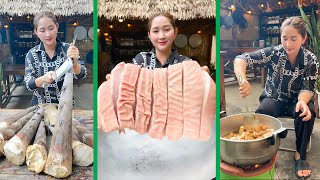 Mommy Chef Sros Cook Delicious PORK Belly Egg Recipe  Pork Belly Sweet Cooking  Cooking with Sros [upl. by Anned]