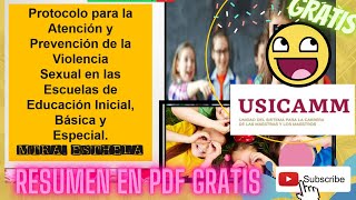 PROTOCOLO DE ACTUACIÓN PARA LA PREVENCIÓN DEL ACOSO Y ABUSO ESCOLAR [upl. by Nalym876]