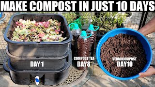 How To Make Compost  IN 10 DAYS [upl. by Kalli]