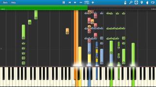 The Doors  Light My Fire Piano  Organ Tutorial  How To Play  Synthesia [upl. by Ossie]