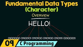 Fundamental Data Types − Character [upl. by Ramel]