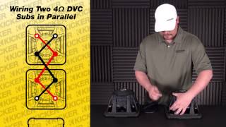 Subwoofer Wiring Two 4 ohm DVC Subs in Parallel [upl. by Edivad]