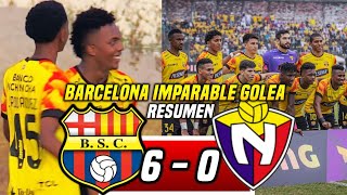 CAMPEÓN con GOLEADA BARCELONA SC 60 EL NACIONAL RESUMEN COPA ZAPPING  GOLEA el ÍDOLO [upl. by Jeuz]