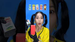 Boxed Milk Jelly ASMR 🧊🤤 food mukbang asmr [upl. by Aneehs]