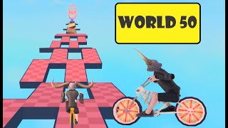 Obby but Youre On a Bike  World 50 Walkthrough [upl. by Corbet480]