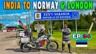 Crossing In to ESTONIA 🇮🇳 INDIA TO NORWAY amp 🇬🇧LONDON  Explored TALLIN  Ep34 [upl. by Juta]