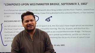 COMPOSED UPON WESTMINSTER BRIDGE BY WILLIAM WORDSWORTH youtubeUPTGTUPPGTENGLISHLITERATURE [upl. by Arekat]