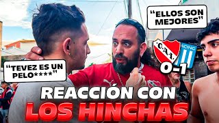 REACCIÓN CON LOS HINCHAS  INDEPENDIENTE 01 RACING [upl. by Nagap119]