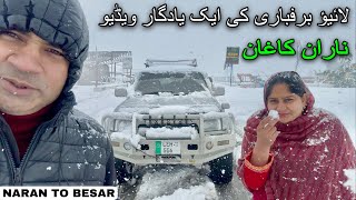 NARAN KAGHAN Valley full Day Snowfall Live Coverage [upl. by Polad]