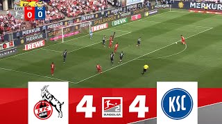 1 FC Köln gegen Karlsruher SC 44  2 Bundesliga 202425  Spielen Höhepunkte [upl. by Finlay]