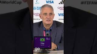 CROÁCIA X BRASIL TITE SE DESPEDE DA SELEÇÃO BRASILEIRA  COPA DO MUNDO 2022  geglobo [upl. by Herson]