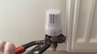 Thermostatic radiator valve stuck in off position [upl. by Lifton]