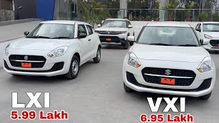 SWIFT LXI VS VXI 2024  MARUTI SUZUKI SWIFT LXI 2024  MARUTI SUZUKI SWIFT LXI 2024 NEW MODEL [upl. by Iraj]