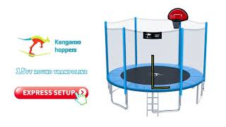 15ft Round Kids Trampoline Assemble Instructions  Kangaroo Hoppers [upl. by Trelu]