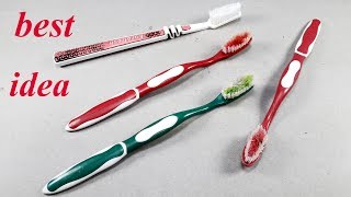 Waste material reuse idea  Best out of waste  DIY arts and crafts  recycling toothbrush [upl. by Laidlaw]