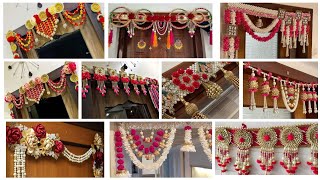 25Designer toran making At Home Bandanwar  Door Hanging designDoor decoration idea home [upl. by Assilem]