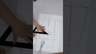 ASÍ sacas el ANCHO DE TIRO trazo sewing moldes tutorial ropa pantalon costuraprincipiantes [upl. by Elwaine]