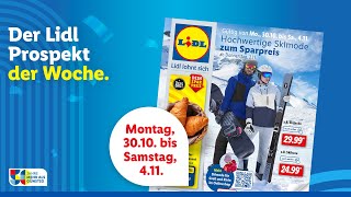 Der Lidl Prospekt der Woche  Angebote von Montag 3010 bis Samstag 0411 [upl. by Binetta448]