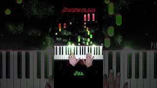 Sia  Snowman Piano Cover Snowman Sia PianellaPianoShorts [upl. by Amari]