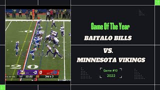 baffalo bills vs Minnesota Vikings game of 2022 [upl. by Latsyk]