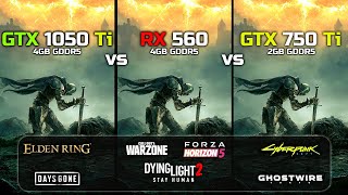 GTX 1050 Ti vs GTX 750 Ti vs RX 560  7 Games Tested [upl. by Ynohtnakram341]