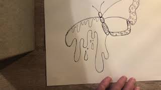 How to draw a Surrealism Realism butterfly [upl. by Sumer]