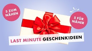 LastMinuteGeschenkideen für Weihnachten  5 Nähprojekte und 5 tolle Produkte für Nähfreunde [upl. by Oirasec]