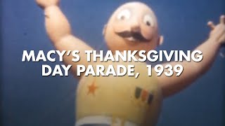 Macys Thanksgiving Day Parade — 1939 color 8mm film [upl. by Manuela]