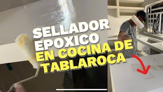 ¿Sabes Cómo Preparar Cocina De Tablaroca Para Poder Recibir Resina Epoxi 👉🏻 MIRA ESTO🫣 [upl. by Harry]