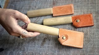 Make Your Own Leather Skiving Knife Sheaths [upl. by Iat]