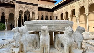 Best Walking Tour Of The Alhambra Palace  GranadaSpain  Virtual Walk  Stunning Views  4K [upl. by Rehc]