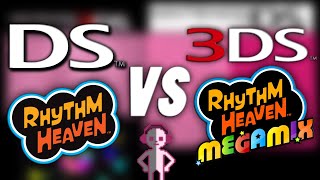 Rhythm Heaven  Lockstep 3DS vs DS Megamix vs Original [upl. by O'Malley]