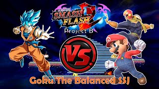 SSF2 Project B Patch 9 What if GOKU THE BALANCED SSJ DBS [upl. by Coppola]