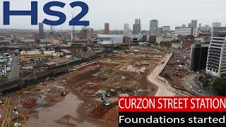 HS2 Curzon Street Station Birmingham construction [upl. by Demmahum184]