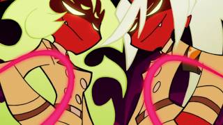 Panty and Stocking OFFICIAL Clip  The Demon Sisters Transform [upl. by Lucic]