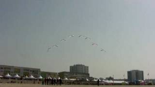 The Decorators ballet with 8 Revolution kites  Berck 2010 [upl. by Victorie309]