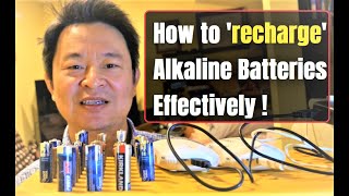 How to recharge or re energize regular alkaline batteries safely and effectively [upl. by Ciredec]