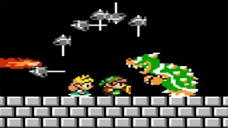 super mario bros 1985 nes  Complete playthrough of Super Mario Bros NES  zelda Mod walkthrough [upl. by Aerdnahs968]