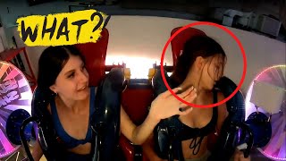 GIRLS PASSING OUT 6  SLINGSHOT RIDE FUNNY COMPILATION [upl. by Wattenberg246]