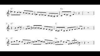 SubconsciousLee  Lee Konitz Solo Transcription for C instruments [upl. by Bove]