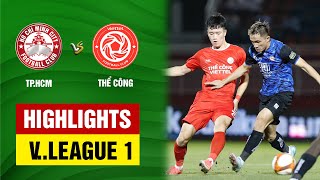 Highlights TPHCM  Thể CôngViettel  Khác biệt nơi ngoại binh ấn tượng quotchiến hạm đỏquot [upl. by Dovev]