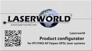 Product configurator for RTI PIKO laser systems  OPSL All Taipan configuration  Laserworld [upl. by Holden]