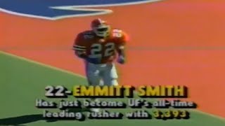 THROWBACK Emmitt Smiths recordbreaking day vs New Mexico 1989 [upl. by Kristopher822]