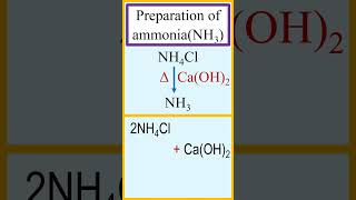 Preparation of ammonia NH3 from NH4Cl and CaOH2 chemistry [upl. by Layap]