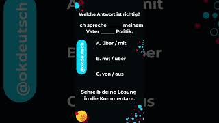 Verb mit Präposition SPRECHEN Konjugation Deutsch Verb mit Dativ Verb mit Akkusativ [upl. by Akinyt]