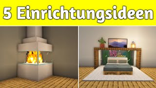 5 coole Einrichtungsideen für dein Haus  Minecraft Tutorial [upl. by Kavanagh817]