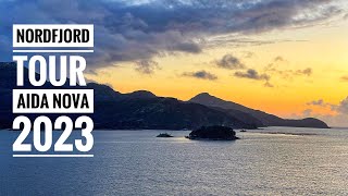 Nordfjord Tour Norway  Aida Nova 2023  4KUHD [upl. by Sybila]