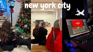 back in NYC  vlogmas day 1 [upl. by Yrffoeg]