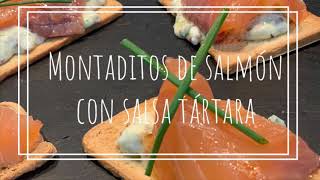 Salmón ahumado con salsa tártara [upl. by Idalina]