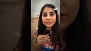 Versova Beach पर दिखे कचरे को लेकर बच्चों ने Brut Journalist को बताई ये बातें shorts mumbai [upl. by Llehcar176]